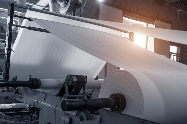 eM-FLEX Spaltabdichtungen verhindern eine Kontamination der Zellstoffe während der Papierherstellung durch Schädlinge oder Staub.